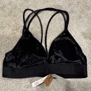 NWT Victoria Secret PINK crush velvet bra top SIZE M